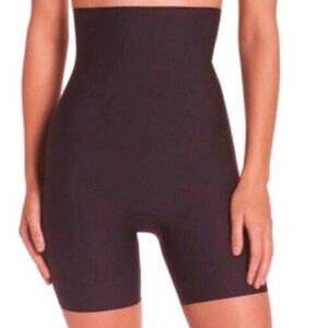 Yummie High Waist Mid Thigh Short Shaper L/XL Chocolate